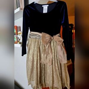Elegant Velvet and Metallic Skirt